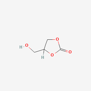 molecular formula C4H6O4 B1199593 1,3-Dioxolan-2-one, 4-(hydroxymethyl)- CAS No. 931-40-8