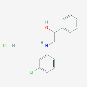 2-(3-Chloroanilino)-1-phenylethanol hydrochloride