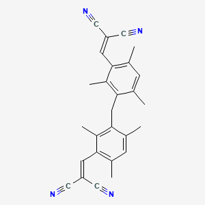 [(3-{[3-(2,2-Dicyanovinyl)-2,4,6-trimethylphenyl]methyl}-2,4,6-trimethylphenyl)methylene]methane-1,1-dicarbonitrile