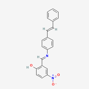 4-Nitro-2-((4-styryl-phenylimino)-methyl)-phenol