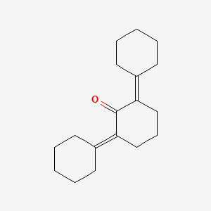 molecular formula C18H26O B11995969 2,6-Di(cyclohexylidene)cyclohexan-1-one CAS No. 3293-32-1