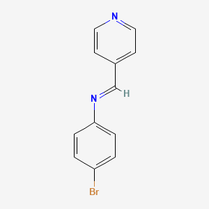 Aniline, 4-bromo-N-(4-pyridylmethylene)-