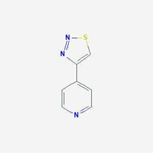 molecular formula C7H5N3S B011996 4-(1,2,3-Thiadiazol-4-yl)pyridine CAS No. 102253-71-4
