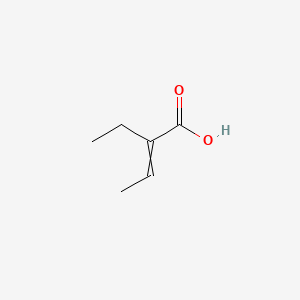 molecular formula C6H10O2 B1199600 2-Ethylbut-2-enoic acid CAS No. 4411-99-8