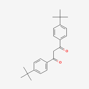 molecular formula C23H28O2 B11996013 1,3-Propanedione, 1,3-bis[4-(1,1-dimethylethyl)phenyl]- CAS No. 71228-00-7