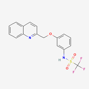 molecular formula C17H13F3N2O3S B1199608 利托鲁卡斯特 CAS No. 111974-60-8
