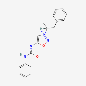 molecular formula C18H18N4O2 B1199616 Sidnocarb 