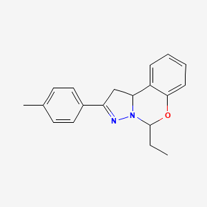 5-Ethyl-2-(4-methylphenyl)-1,10b-dihydropyrazolo[1,5-c][1,3]benzoxazine