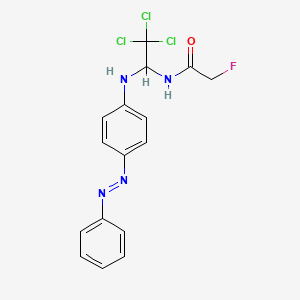 2-Fluoro-N-(2,2,2-trichloro-1-(4-phenylazo-phenylamino)-ethyl)-acetamide