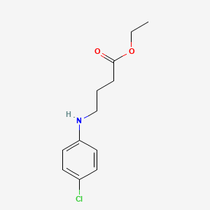 molecular formula C12H16ClNO2 B11996323 Ethyl 4-[(4-chlorophenyl)amino]butanoate 