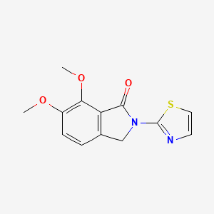 molecular formula C13H12N2O3S B1199637 6,7-dimethoxy-2-(2-thiazolyl)-3H-isoindol-1-one 