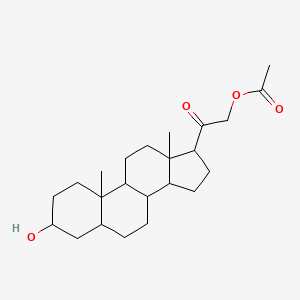 molecular formula C23H36O4 B11996422 (3alpha,5beta)-Tetrahydro 11-Deoxycorticosterone 21-Acetate 