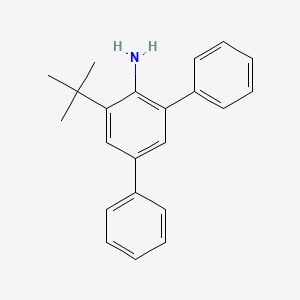 molecular formula C22H23N B11996447 5'-Tert-butyl-(1,1',3',1'')terphenyl-4'-ylamine CAS No. 173282-40-1