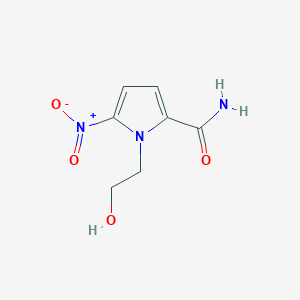 molecular formula C7H9N3O4 B1199656 1-(2-Hydroxyethyl)-5-nitropyrrole-2-carboxamide CAS No. 2854-09-3