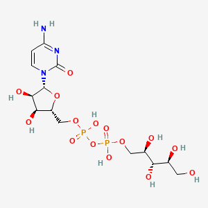 molecular formula C14H25N3O15P2 B1199661 胞苷二磷酸核糖醇 CAS No. 3506-17-0