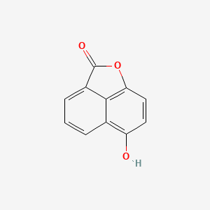 molecular formula C11H6O3 B1199662 5-Hydroxynaphthalene-1,8-carbolactone CAS No. 5656-88-2