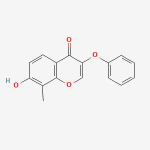 7-hydroxy-8-methyl-3-phenoxy-4H-chromen-4-one