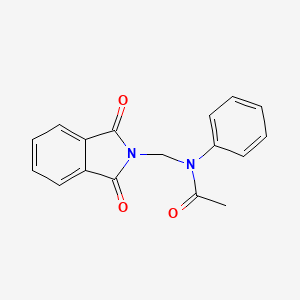 molecular formula C17H14N2O3 B11996676 N-[(1,3-dioxoisoindol-2-yl)methyl]-N-phenylacetamide 