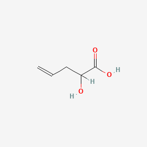 molecular formula C5H8O3 B1199669 2-Hydroxypent-4-enoic acid CAS No. 67951-43-3