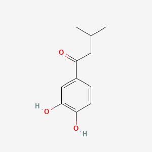 molecular formula C11H14O3 B11996727 Isovalerophenone, 3',4'-dihydroxy- CAS No. 67239-25-2