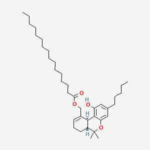 molecular formula C37H60O4 B1199673 11-Palmitoyloxy-delta(9)-tetrahydrocannabinol CAS No. 70996-01-9