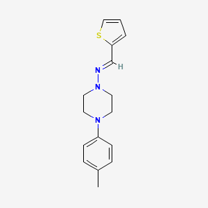 4-(4-methylphenyl)-N-(2-thienylmethylene)-1-piperazinamine