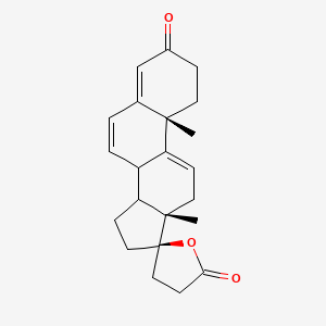 (8S,10R,13S,14S,17R)-10,13-dimethylspiro[2,8,12,14,15,16-hexahydro-1H-cyclopenta[a]phenanthrene-17,5\'-oxolane]-2\',3-dione