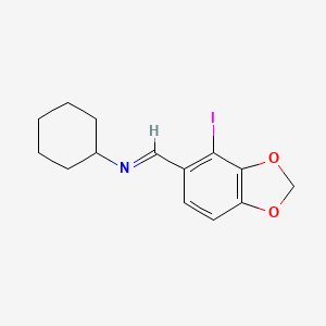 Cyclohexanamine, N-[(4-iodo-1,3-benzodioxol-5-yl)methylene]-