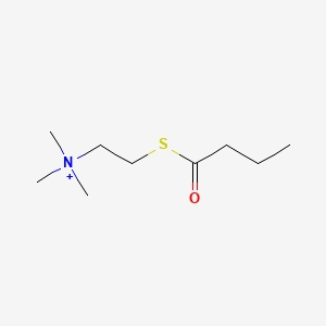 molecular formula C9H20NOS+ B1199683 Butyrylthiocholine CAS No. 4555-00-4