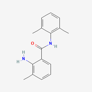 molecular formula C16H18N2O B11996850 2-Amino-N-(2,6-dimethylphenyl)-3-methylbenzamide CAS No. 54440-20-9