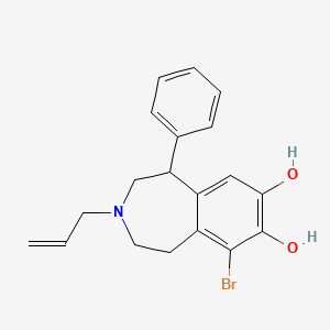 molecular formula C19H20BrNO2 B1199696 3-Allyl-6-bromo-7,8-dihydroxy-1-phenyl-2,3,4,5-tetrahydro-1H-3-benzazepine CAS No. 135974-57-1