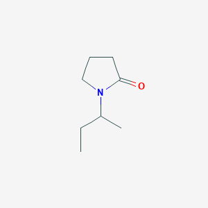 molecular formula C8H15NO B11997034 2-Pyrrolidinone, 1-(1-methylpropyl)- CAS No. 58244-30-7