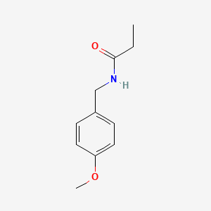 N-[(4-methoxyphenyl)methyl]propanamide