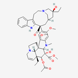 molecular formula C46H58N4O9 B1199706 Vinblastine CAS No. 865-21-4