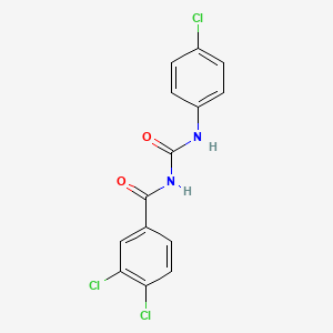 N-(4-chlorophenyl)-N'-(3,4-dichlorobenzoyl)urea