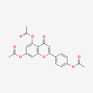molecular formula C21H16O8 B1199709 Apigenin triacetate CAS No. 3316-46-9