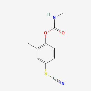 Thiocyanic acid, 3-methyl-4-(((methylamino)carbonyl)oxy)phenyl ester