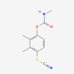 Thiocyanic acid, 2,3-dimethyl-4-(((methylamino)carbonyl)oxy)phenyl ester