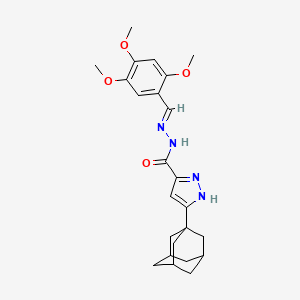 3-(tricyclo[3.3.1.1~3,7~]dec-1-yl)-N'-[(E)-(2,4,5-trimethoxyphenyl)methylidene]-1H-pyrazole-5-carbohydrazide