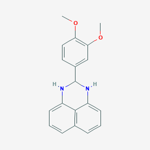 molecular formula C19H18N2O2 B11997149 2-(3,4-dimethoxyphenyl)-2,3-dihydro-1H-perimidine 