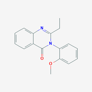 molecular formula C17H16N2O2 B11997193 2-Ethyl-3-(2-methoxy-phenyl)-3H-quinazolin-4-one 