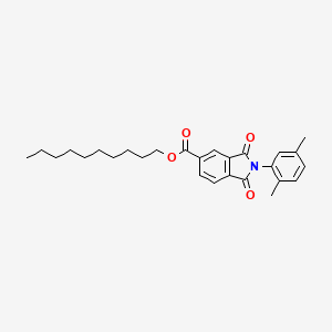 Decyl 2-(2,5-dimethylphenyl)-1,3-dioxoisoindole-5-carboxylate