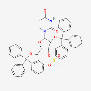 5-(2,4-dioxo-3,4-dihydropyrimidin-1(2H)-yl)-4-(trityloxy)-2-(trityloxymethyl)tetrahydrofuran-3-yl methanesulfonate