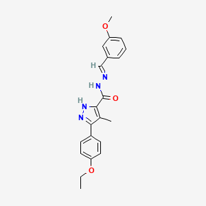 5-(4-Ethoxy-PH)-4-ME-2H-pyrazole-3-carboxylic acid (3-meo-benzylidene)-hydrazide