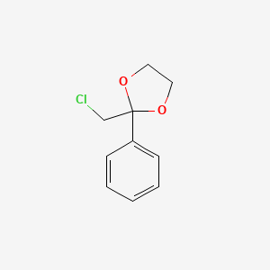 molecular formula C10H11ClO2 B11997355 2-(Chloromethyl)-2-phenyl-1,3-dioxolane CAS No. 59258-76-3