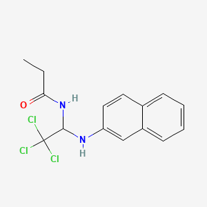 N-[2,2,2-trichloro-1-(2-naphthylamino)ethyl]propanamide