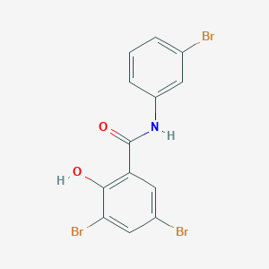 3,5-dibromo-N-(3-bromophenyl)-2-hydroxybenzamide