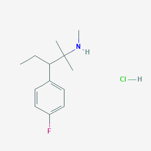 beta-Ethyl-4-fluoro-N,alpha,alpha-trimethylbenzeneethanamine hydrochloride, (+/-)-