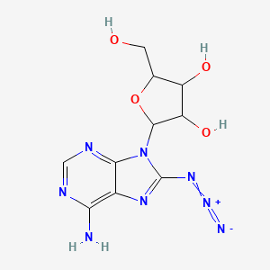 molecular formula C10H12N8O4 B1199740 8-Azidoadenosine CAS No. 15830-80-5
