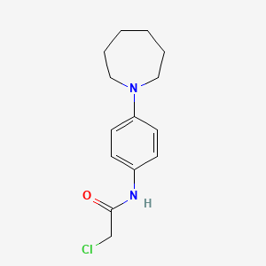 molecular formula C14H19ClN2O B1199741 N-[4-(azepan-1-yl)phenyl]-2-chloroacetamide CAS No. 436087-23-9